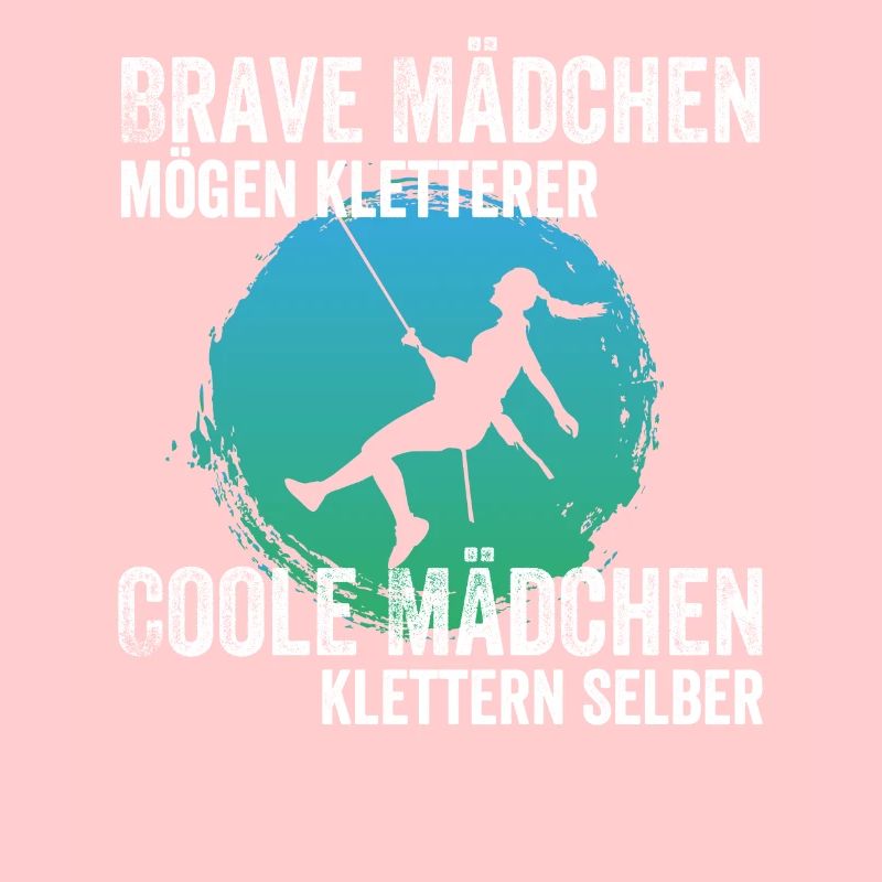 Brave Mädchen mögen Kletterer Coole Mädchen Klette