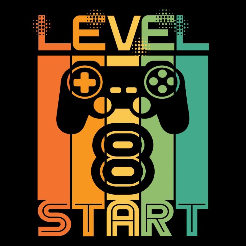 8. Geburtstag Level 8 Start Video Game Design
