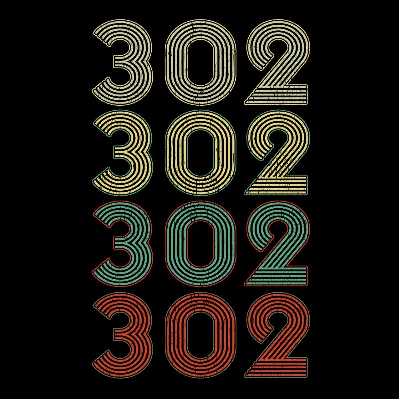 Retro America State Flag Area Code Delaware