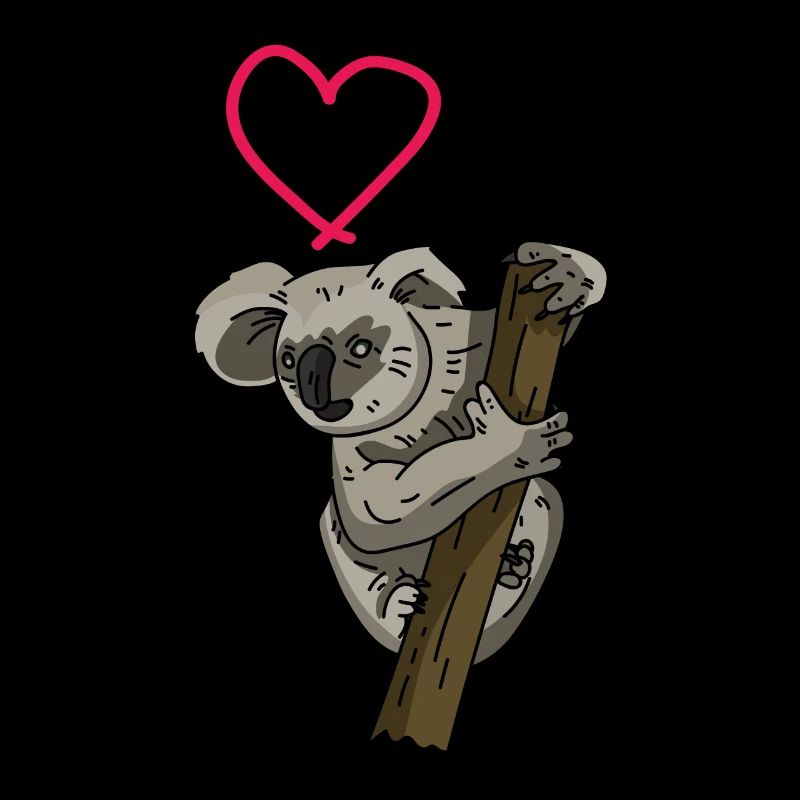 Koalabär Herz Tier Liebe Koala Beuteltier