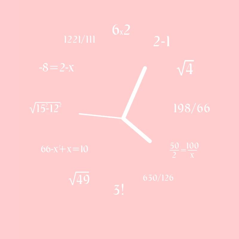 Math Clock Math Formule Meme Joke Math