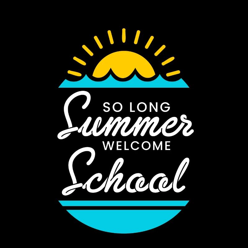 So Long Summer Welcome School Einschulung Shirt