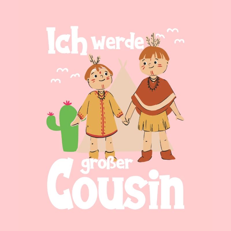 Werde großer Cousin Indianer Geschenkidee