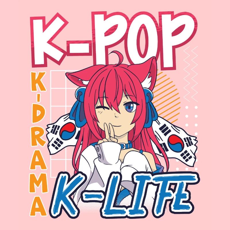 Design pop coréen pour un fan de mode K-Pop