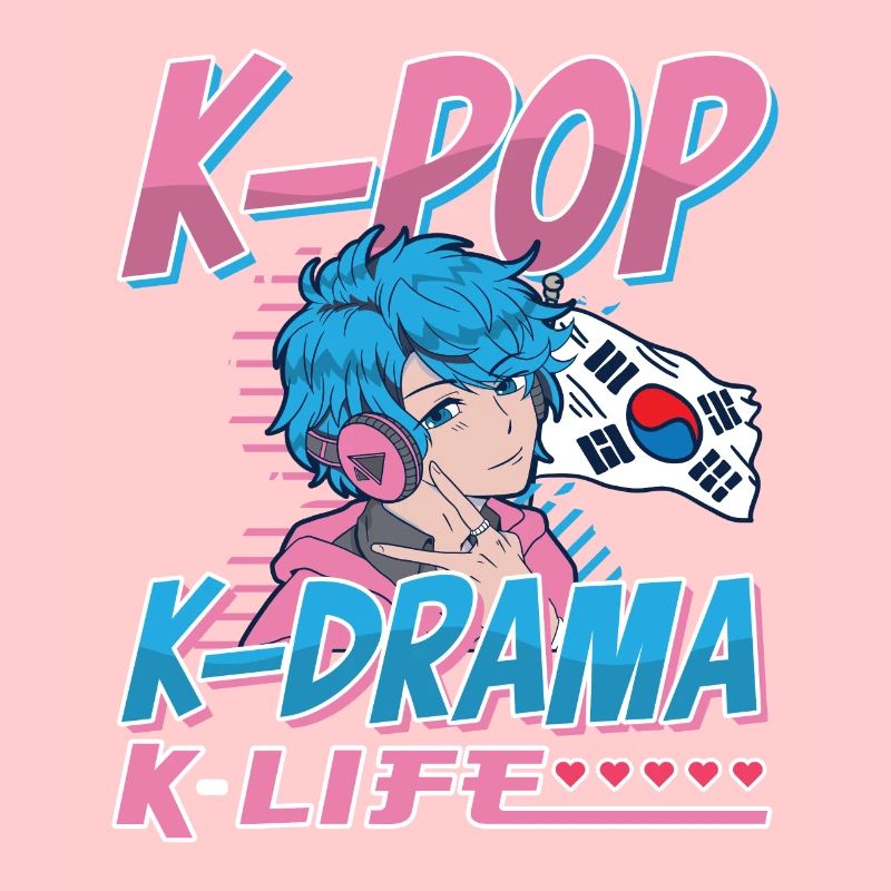 Design pop coréen pour un fan de mode K-Pop