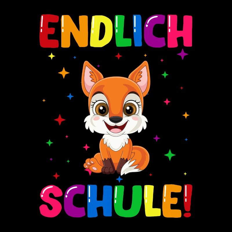 Endlich Schule Fuchs Einschulung Schulkind