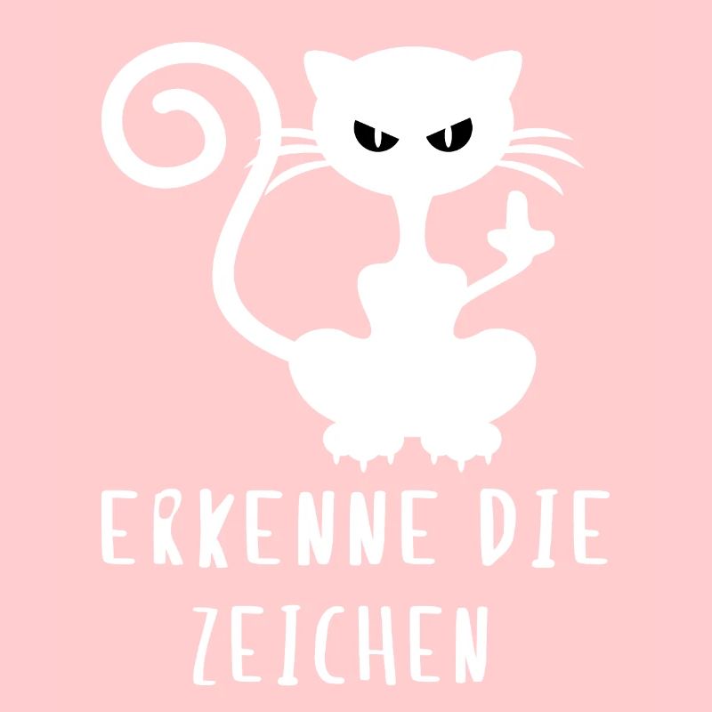 Erkenne die Zeichen - Katzen Design Mittelfinger