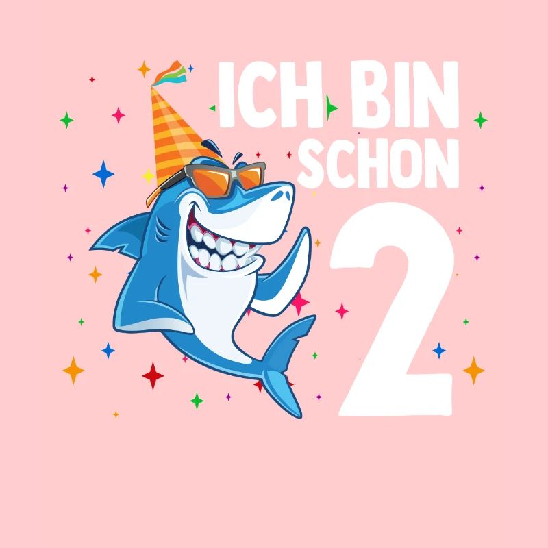 Ich bin schon 2. Kindergeburtstag Hai