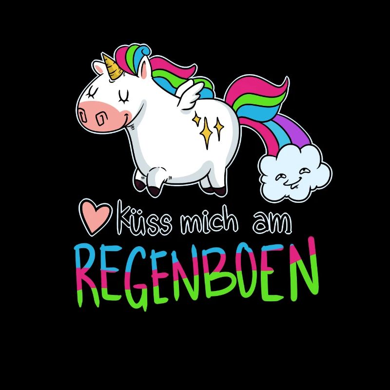 Lustiges Küss Mich Am Regenbogen