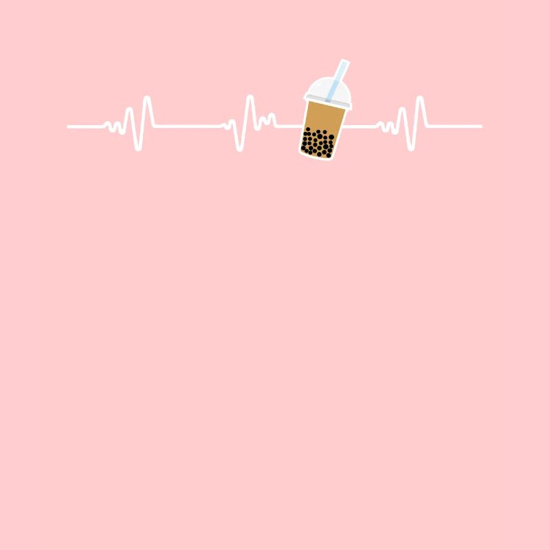 Herzschlag Herzlinie Herzfrequenz Boba Tea