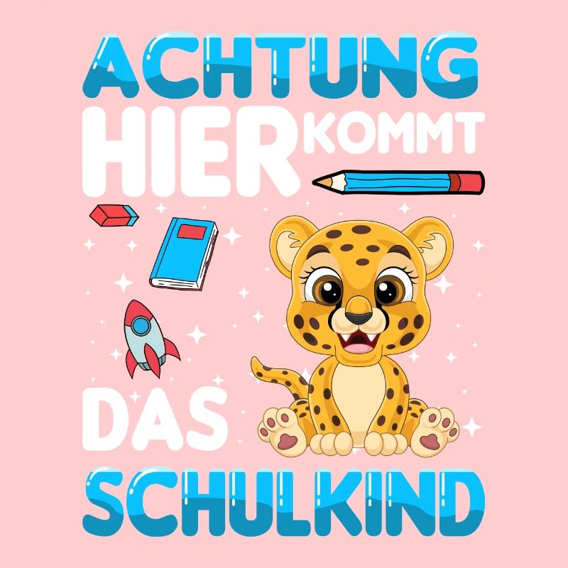 Schulkind Leopard Einschulung 1. Klasse Schule