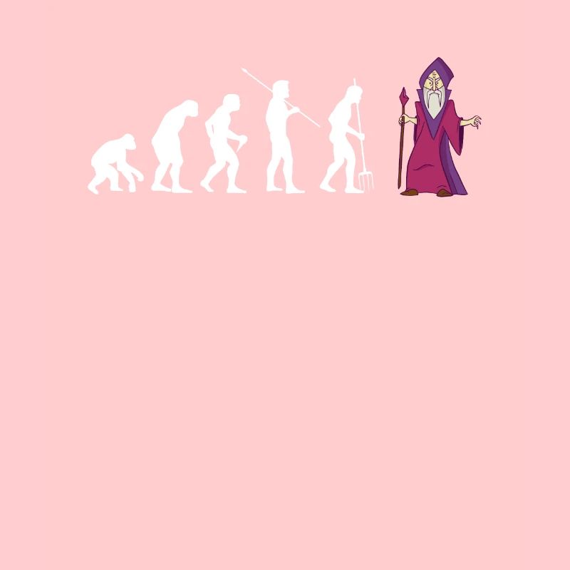 Evolution Hexer Hexe Zauberer Shirt Halloween