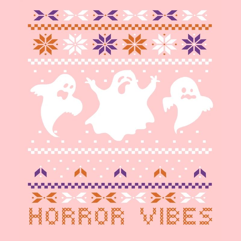 Stitch Pattern Ghost Creatures Horror Halloween