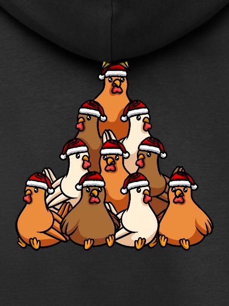 Arbre de Noël des poulets