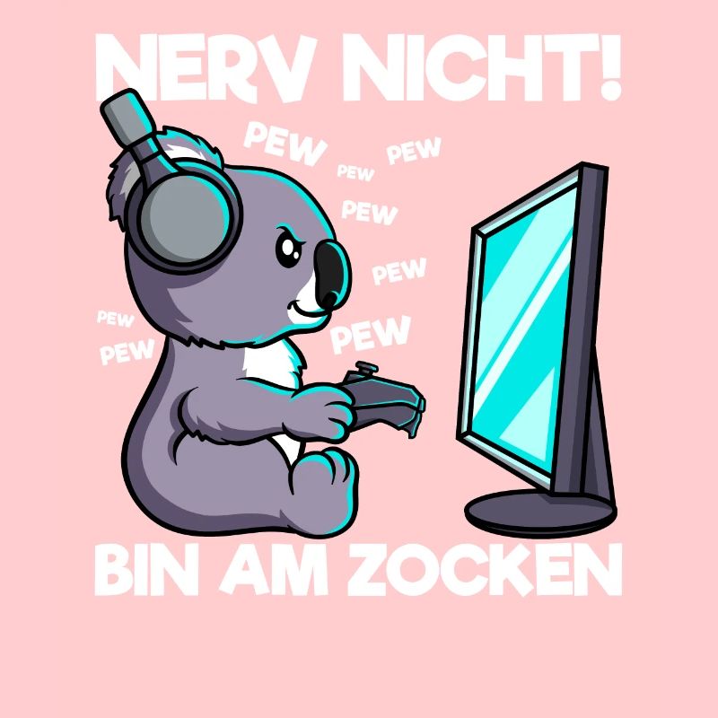 Nerv nicht bin am Zocken Gaming Koala