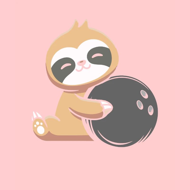 Paresseux avec boule de bowling