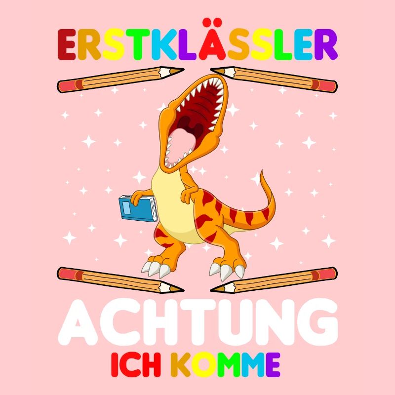 Erstklässler Schulkind Einschulung Dinosaurier