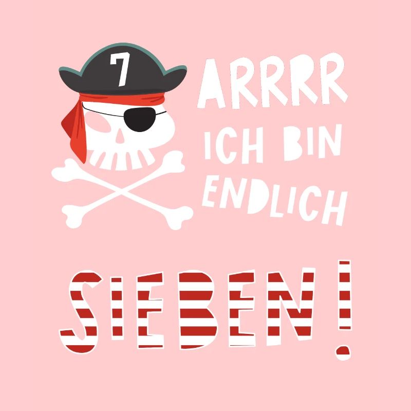 Ich bin Sieben 7 / Pirat Geburtstag Party