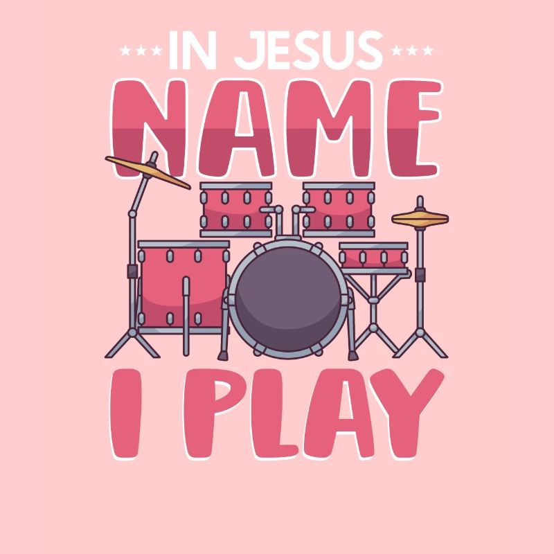 Drum Player Jesus Drum set Pick Jesus Drums Player