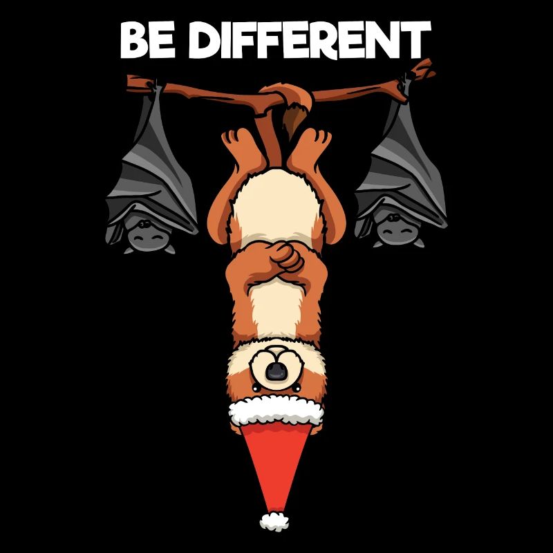 Be Different Wiesel Fledermaus Weihnachtsmann