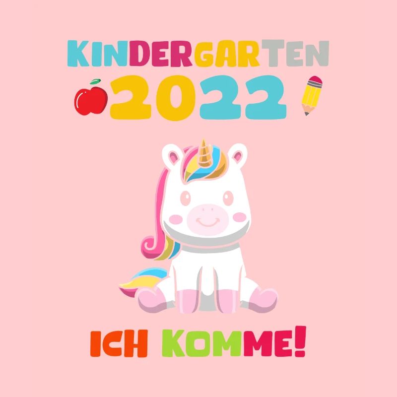 Kindergarten 2022 Ich Komme Kindergarten Einhorn