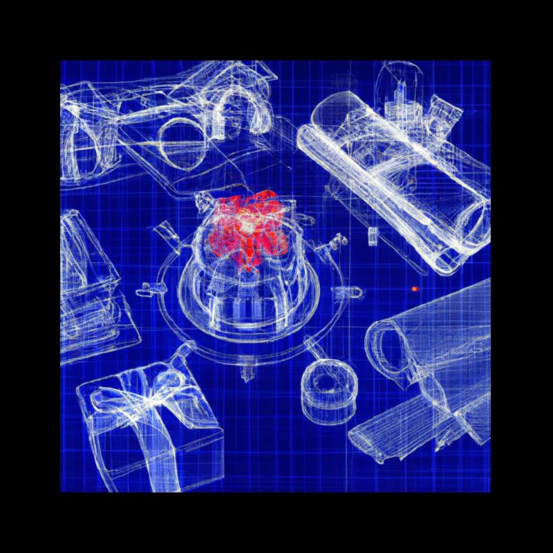 Christmas Christmas Tree Schematic Blueprint