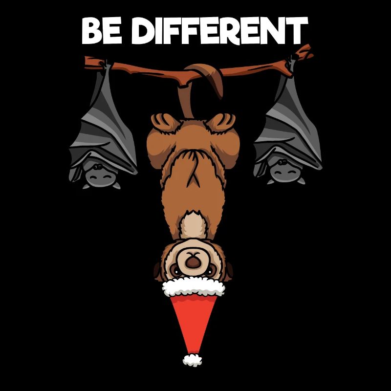 Soyez différent Suricate chauve-souris Père Noël