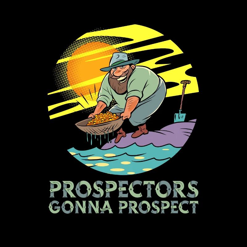 Prospectors Digging Treasure