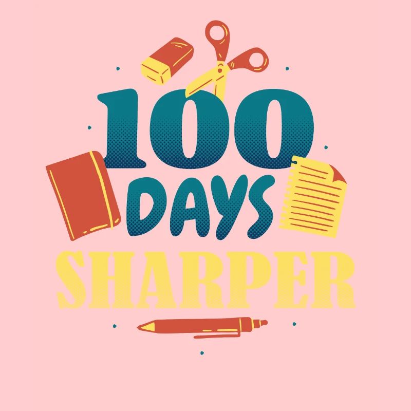 Bücher Stift 100. Tag schärfer 100 Tage Schule