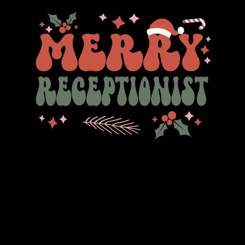 Receptionist Christmas Reception Front Desk Xmas