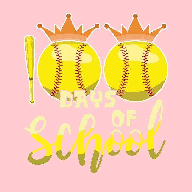 100. Tag Baseball Softball 100 Tage Schule