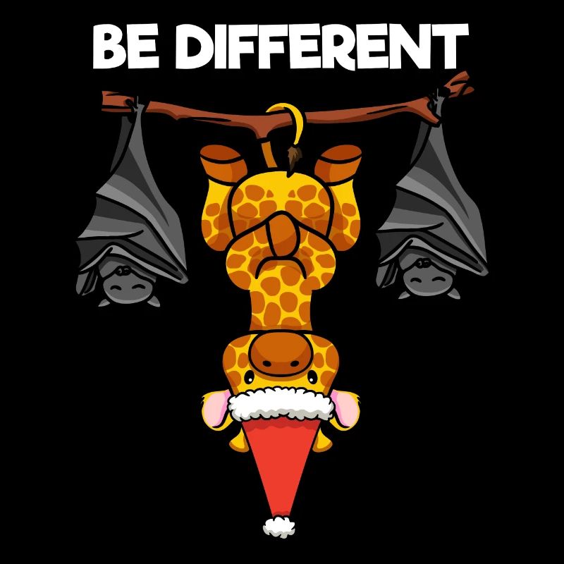 Be Different Giraffe Fledermaus Weihnachtsmann