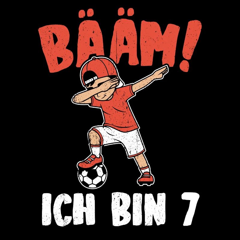 BÄÄM Ich bin 7 Dabbing Geburtstagsshirt 7 Jahre Ju