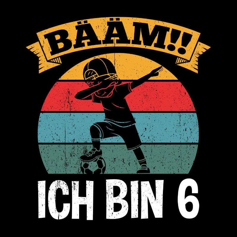BÄÄM Ich bin 6 Dabbing Geburtstagsshirt 6 Jahre Ju