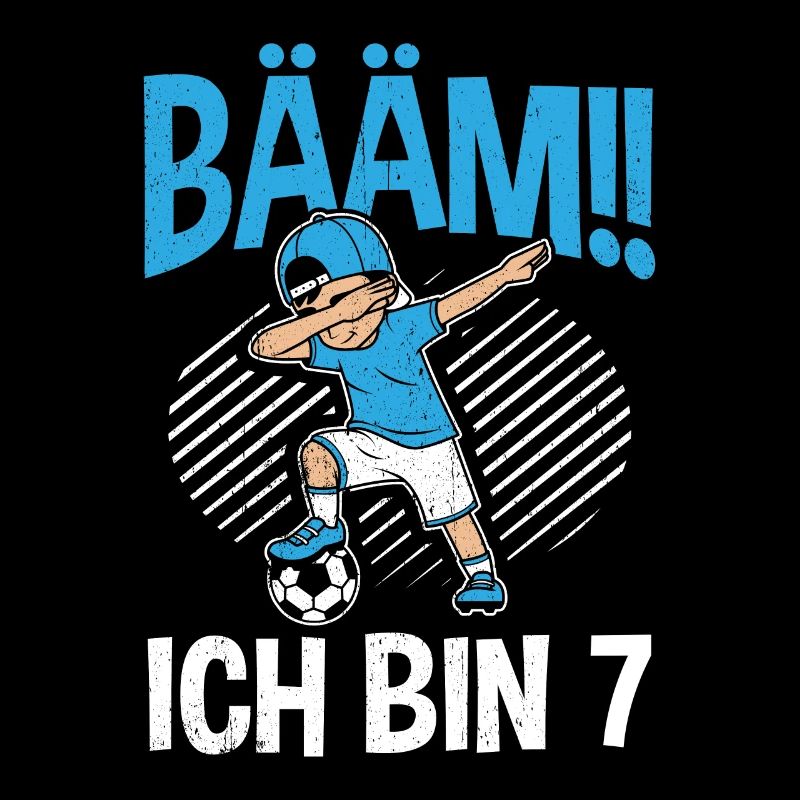 BÄÄM Ich bin 7 Dabbing Geburtstagsshirt 7 Jahre Ju