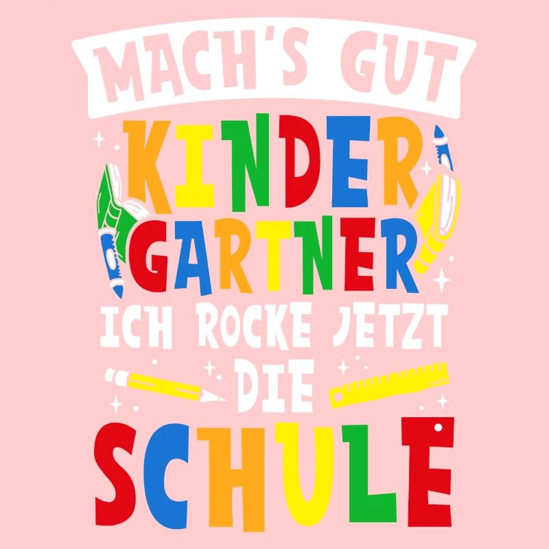 Schulkind Bye Bye Kindergarten Schule Spruch Schul