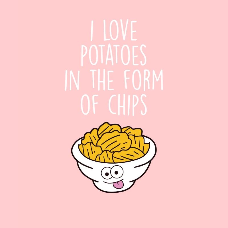 J’aime les pommes de terre sous forme de chips Chips Chips