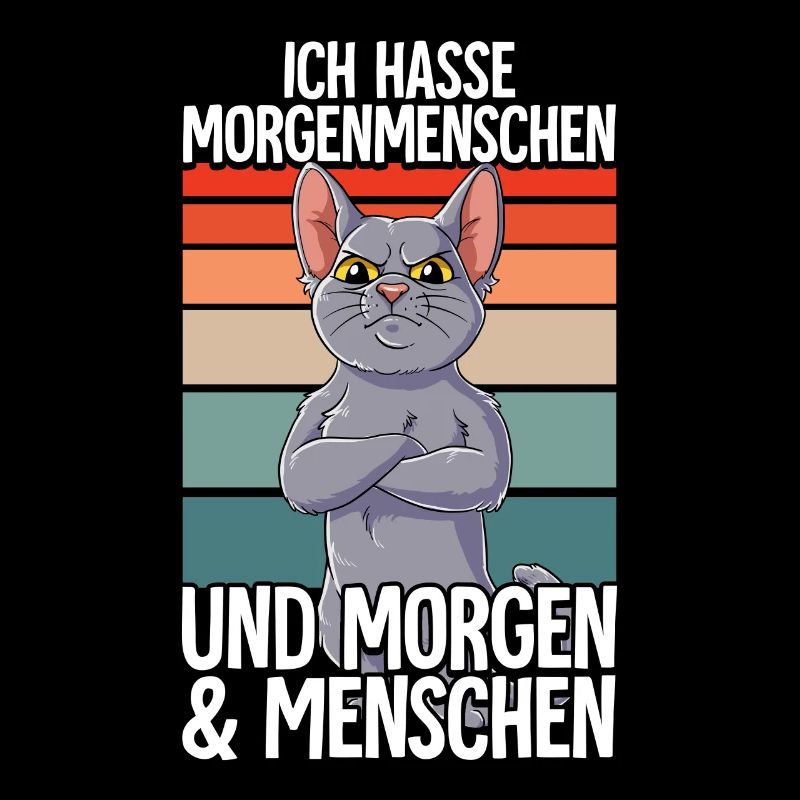 Ich Hasse Morgenmenschen Katze