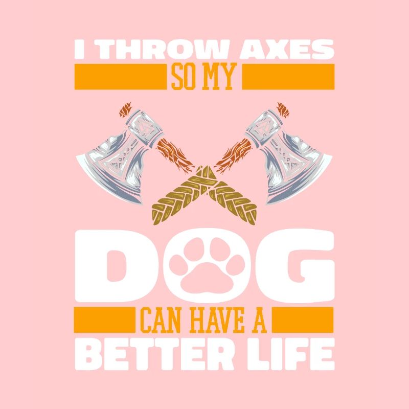 Axtwerfen Axtwerfer Hund