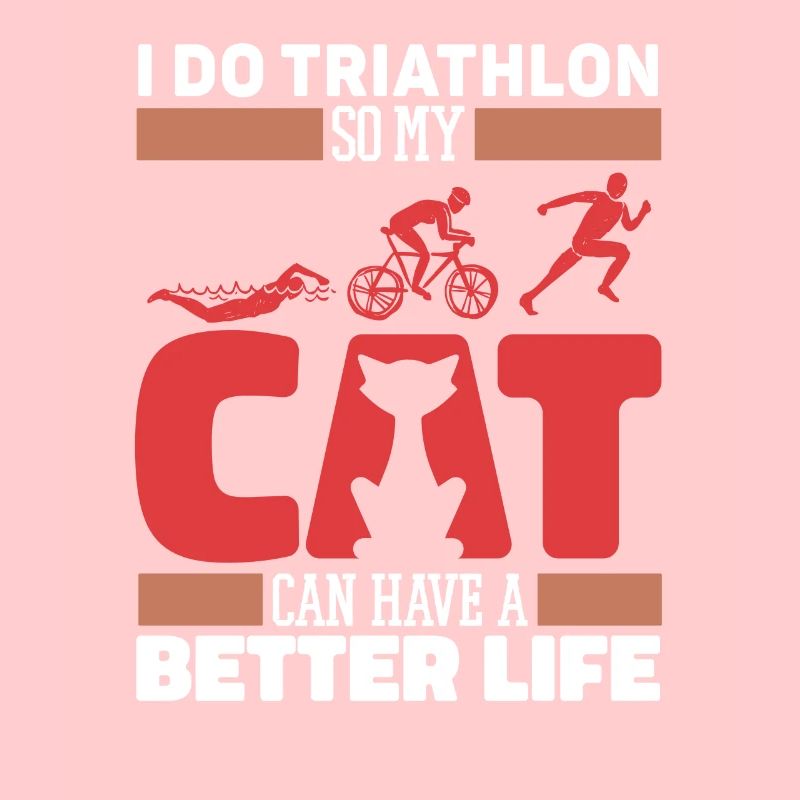 Triathlon Triathlet Katze