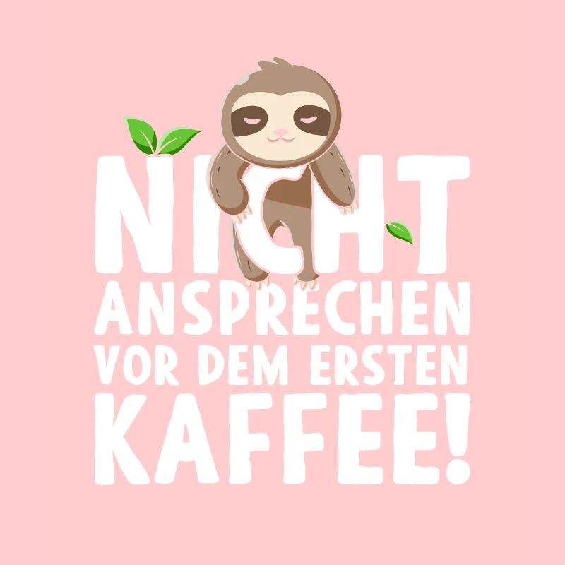 Faultier Nicht Ansprechen Vor Dem Ersten Kaffee