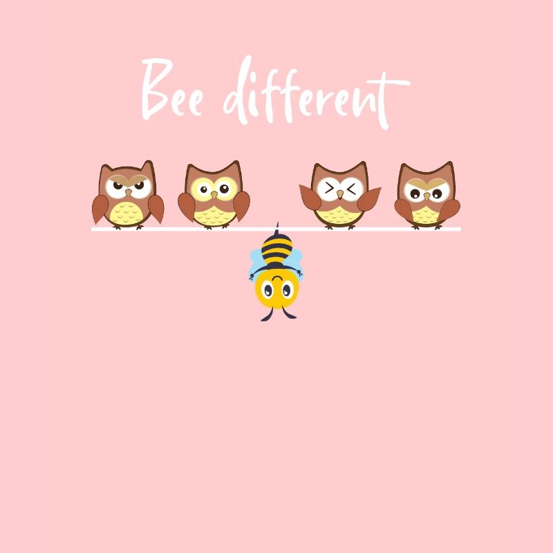 Bee Different Autism Hanging Bee With Owl Bee