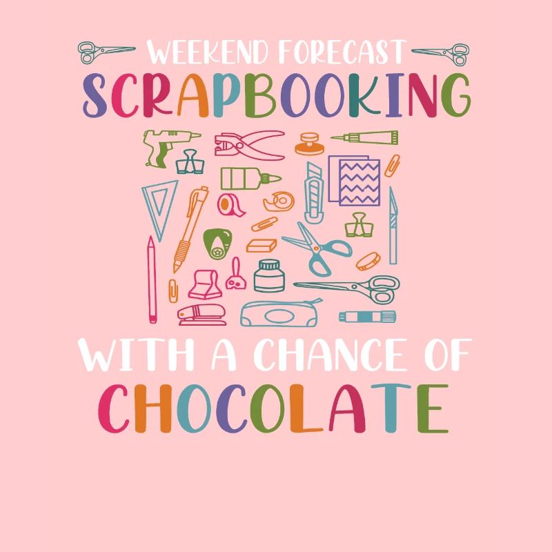 Wochenend-Prognose-Scrapbooking mit Schokolade