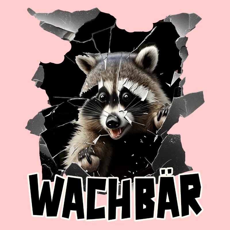 Wachbär Waschbär Motiv Köstüm Bild Mode Rave