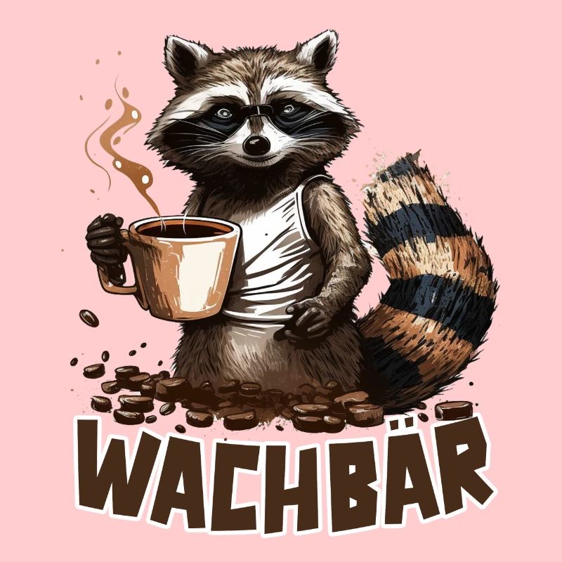 Wachbär Waschbär Motiv Köstüm Bild Mode Rave
