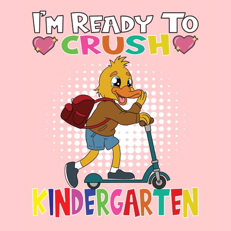I'm Ready To Crush Kindergarten Duck With Scooter
