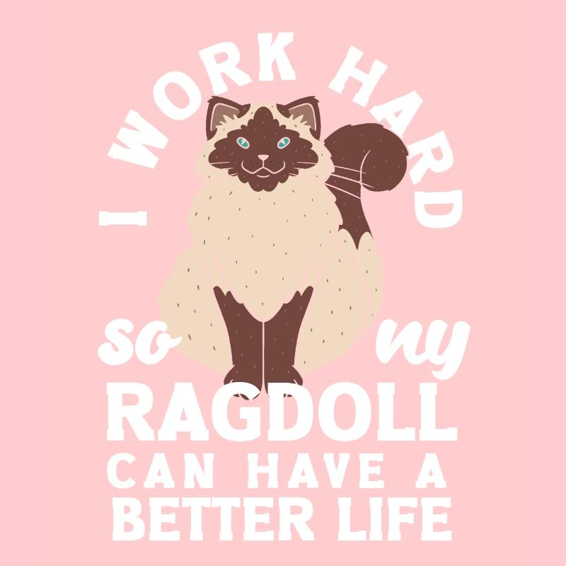 I work hard so my Ragdoll can have a better life