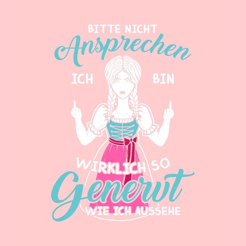 Böses mürrisches Mädchen Bitte Nicht Ansprechen