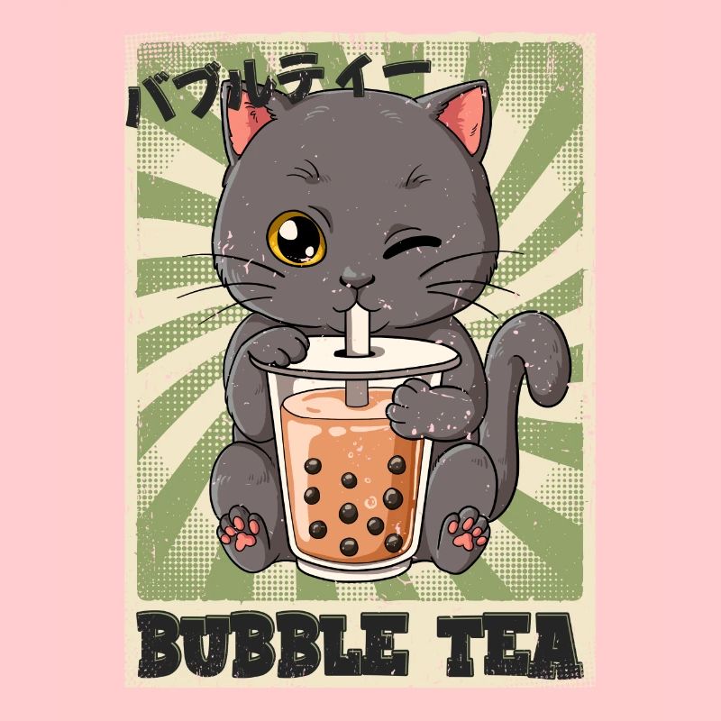 Boba Tea Cat Bubble Tea