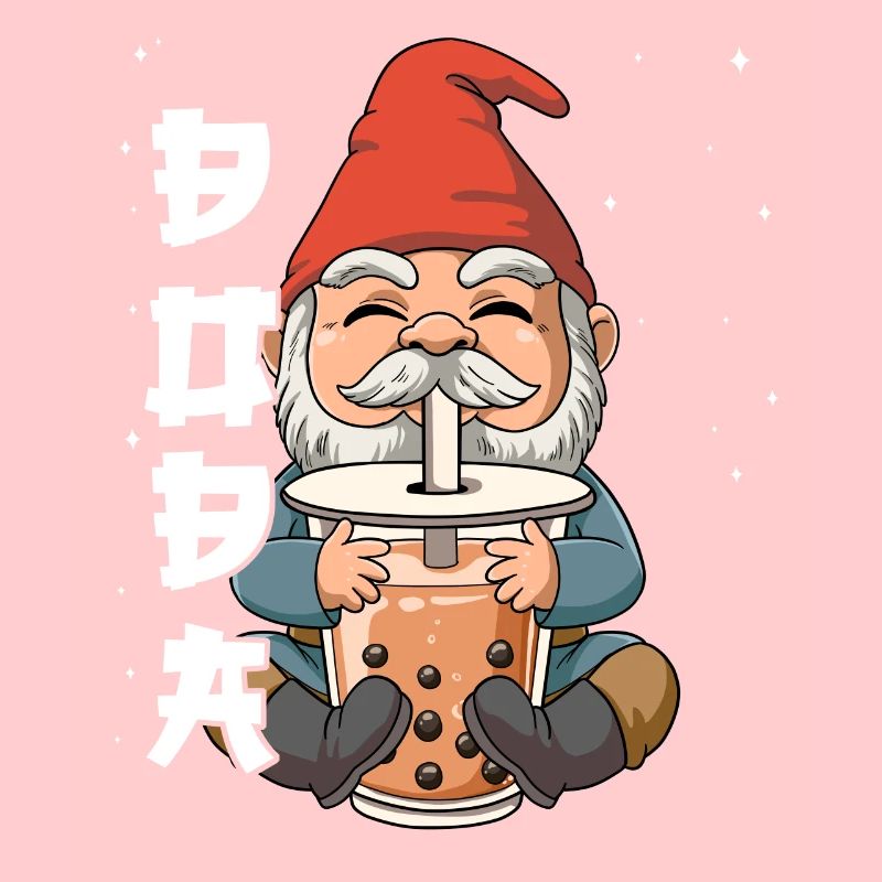 Boba Tea Gnome Bubble Tea